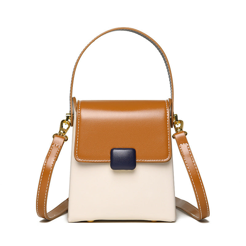 Mini Textured Crossbody bag-beige