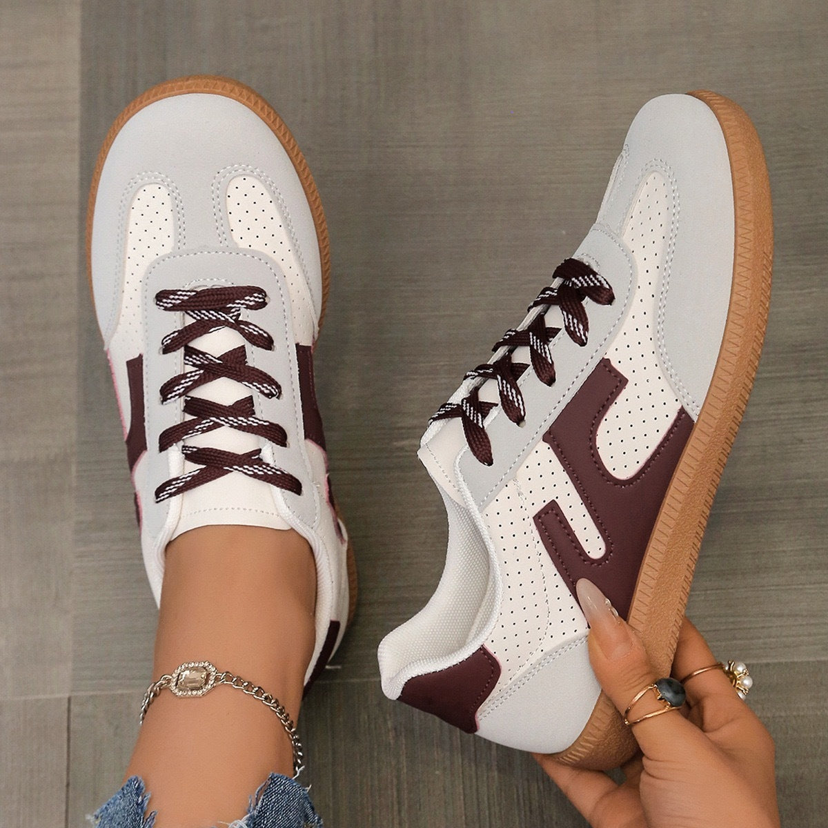 Retro Color German Training Sneakers-Unisex