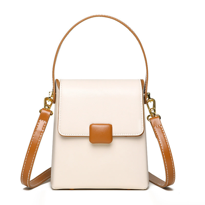 Mini Textured Crossbody bag-beige