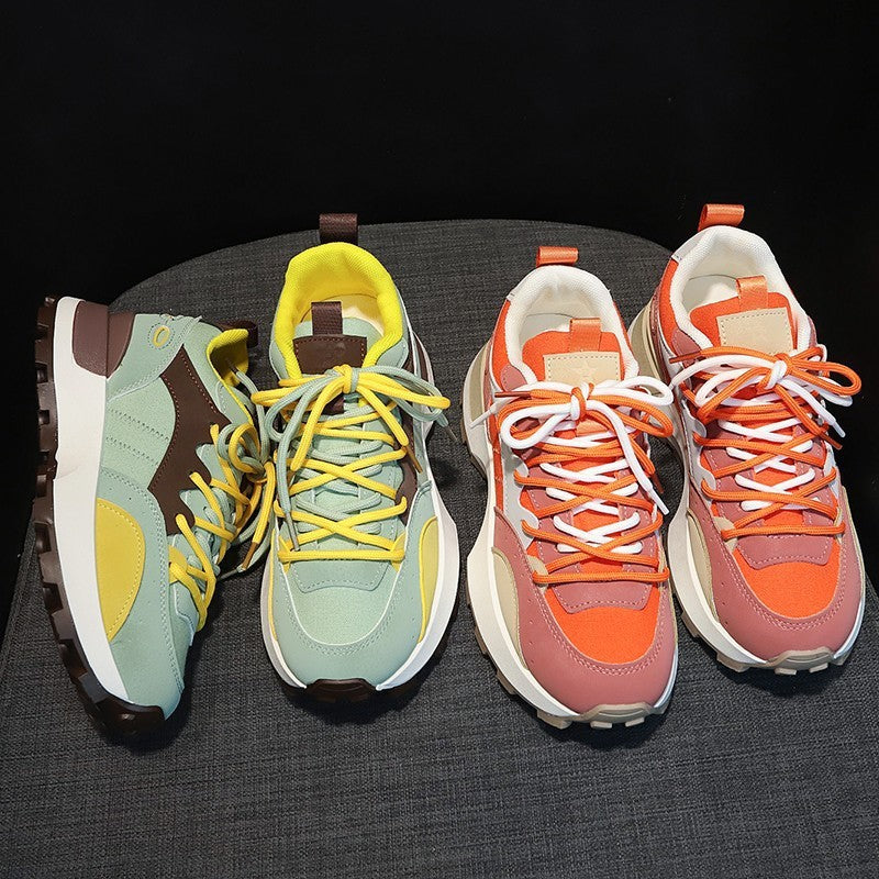 Retro Style Lightweight Platform Sneakers for Women – Street Comfort Edition