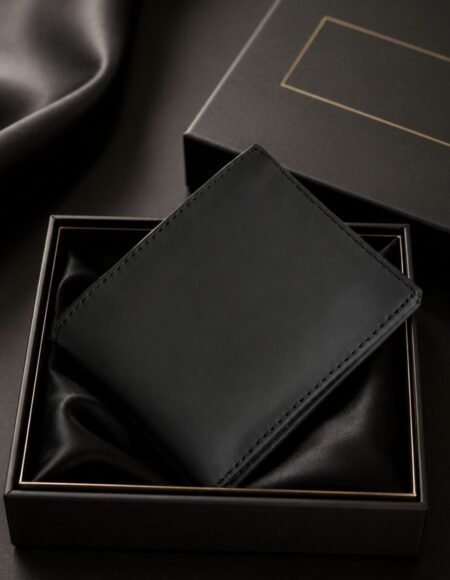 Allxo Men's Bifold Wallet | 18 Card Slots | Black